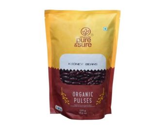 PURE & SURE ORGANIC RAJMA / KIDNEY BEANS 500GM