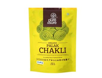 PURE & SURE ORGANIC PALAK CHAKLI-200GMS