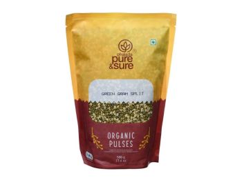 PURE & SURE ORGANIC GREEN GRAM SPLIT 500GM