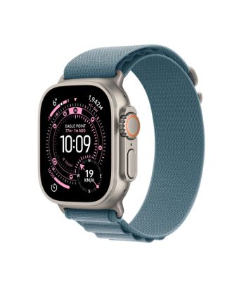 APPLE WATCH ULTRA 3 GPS PLUS CELLULAR 49MM - NATURAL TITANIUM CASE WITH LIGHT Blue ALPINE LOOP MEDIUM