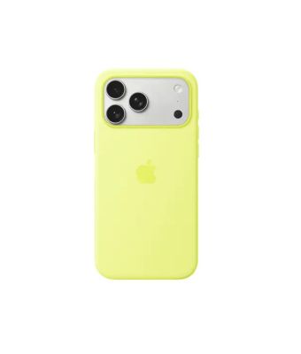 APPLE IPHONE 17 PRO SILICONE CASE WITH MAGSAFE - NEON Yellow