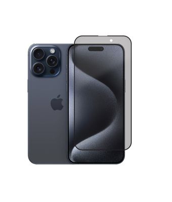 MAX & MAX IPHONE 15 PRO TEMPERED GLASS - PRIVACY
