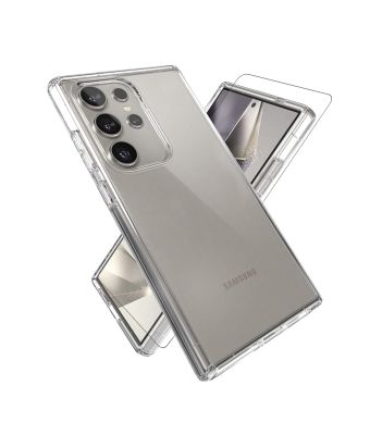 Max & Max Samsung S24 Ultra Clear Case + Tempered Glass (Bundle)