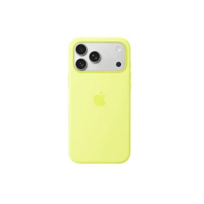 APPLE IPHONE 17 PRO SILICONE CASE WITH MAGSAFE - NEON Yellow